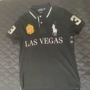 Polo Ralph Lauren LAS VEGAS ポロシャツ SP 黒 Polo Bear Las Vegas Jersey T-Shirt